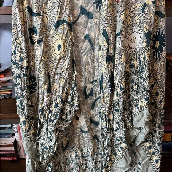 Free People Women’s Duster Wrap Cardigan One Size - Floral - Multicolor - Picture 4 of 5